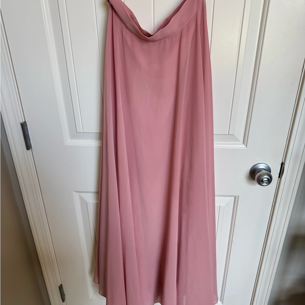 Lucy Paris Women’s Flowy Maxi Skirt in Mauve - Sz XSp